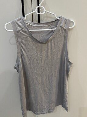 Lululemon Men's Tank Top - Light Gray, Size S